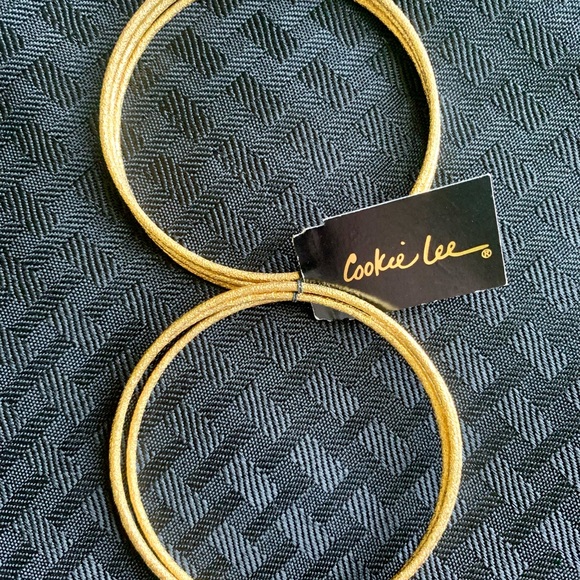 ✨6 Glitter Gold Tone Bracelets by Cookie Lee - Picture 3 of 5